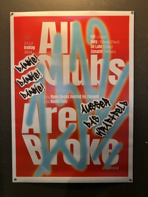 All Clubs Are Broke, Isi! (Züri), 9iey (Winti/Züri), Ed Lalo (Züri), Zunami (Winti)